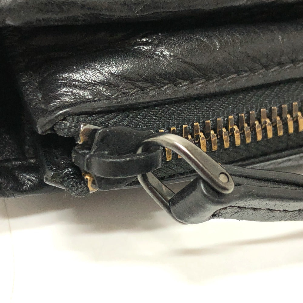 PRADA Shoulder Bag 2VH022 leather black Messenger