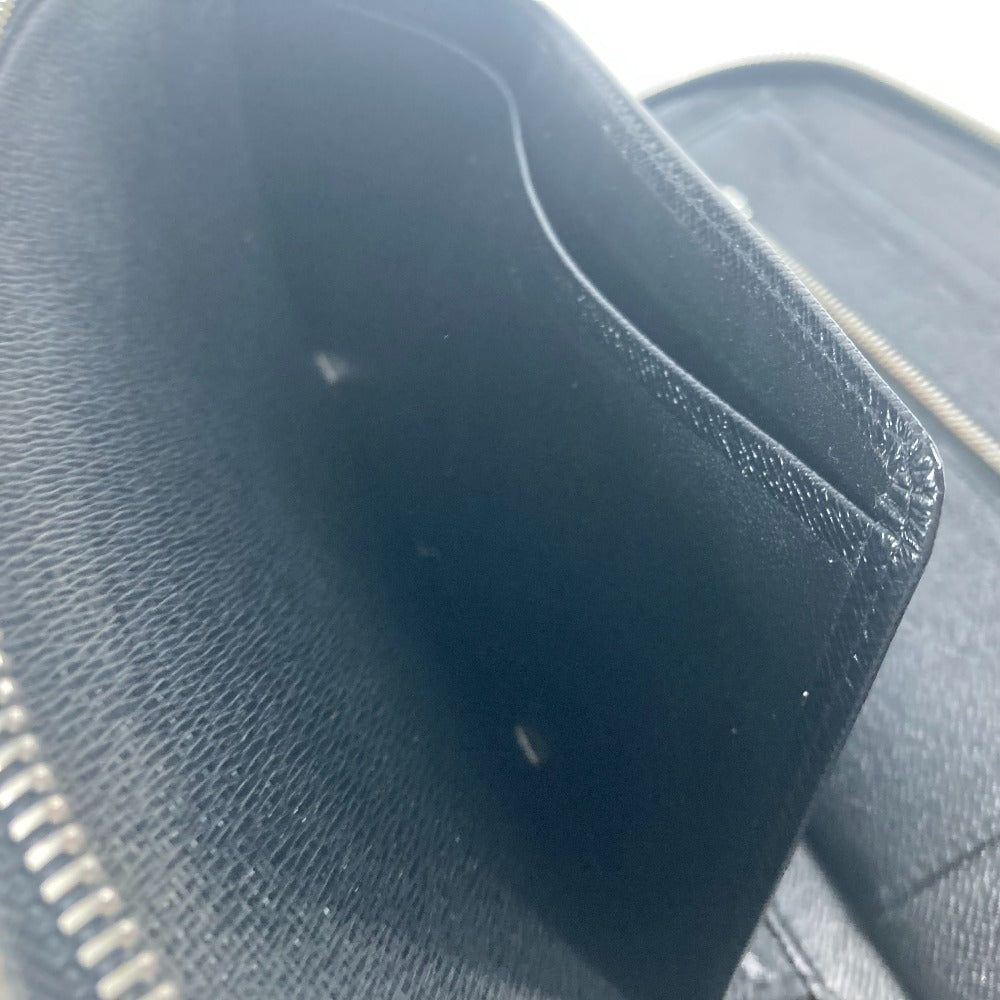 LOUIS VUITTON Long Wallet Purse M30652 Taiga Leather black Taiga Organizer Atoll