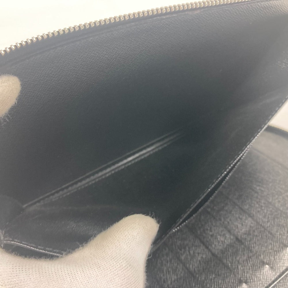 LOUIS VUITTON Long Wallet Purse M30652 Taiga Leather black Taiga Organizer Atoll