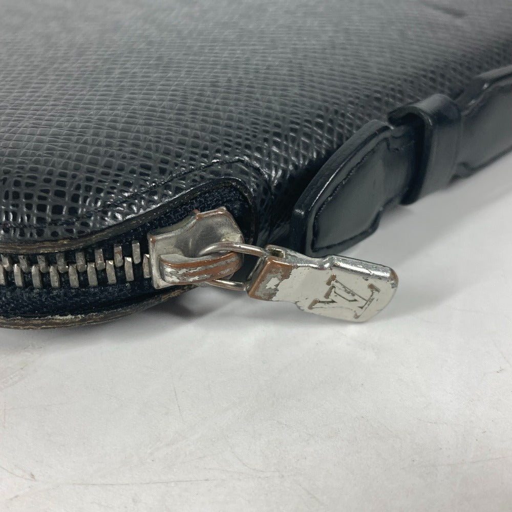 LOUIS VUITTON Long Wallet Purse M30652 Taiga Leather black Taiga Organizer Atoll
