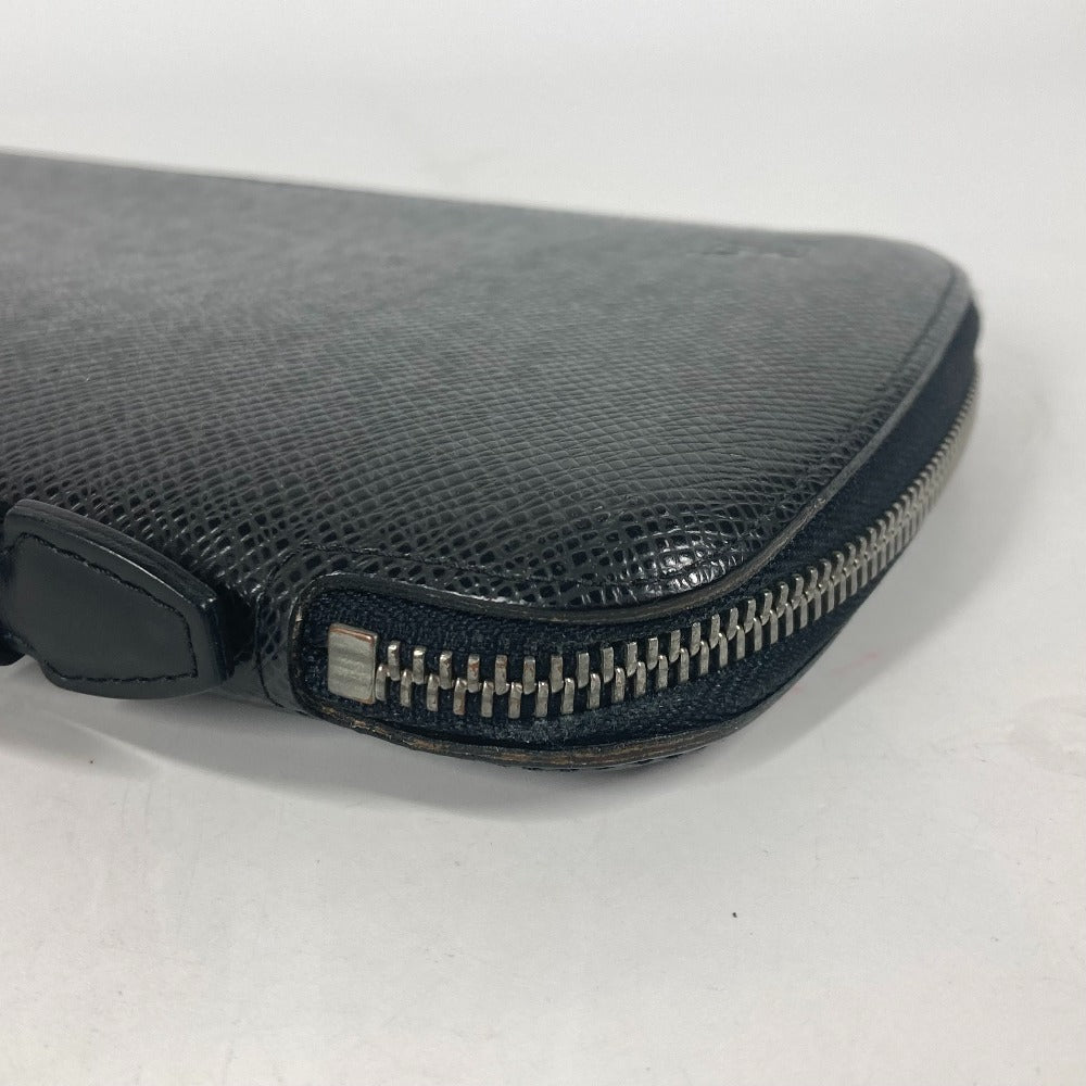 LOUIS VUITTON Long Wallet Purse M30652 Taiga Leather black Taiga Organizer Atoll