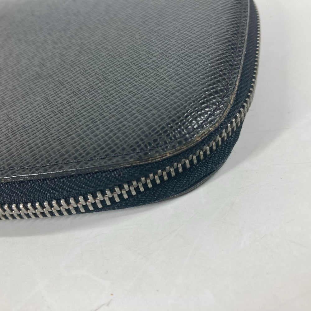 LOUIS VUITTON Long Wallet Purse M30652 Taiga Leather black Taiga Organizer Atoll