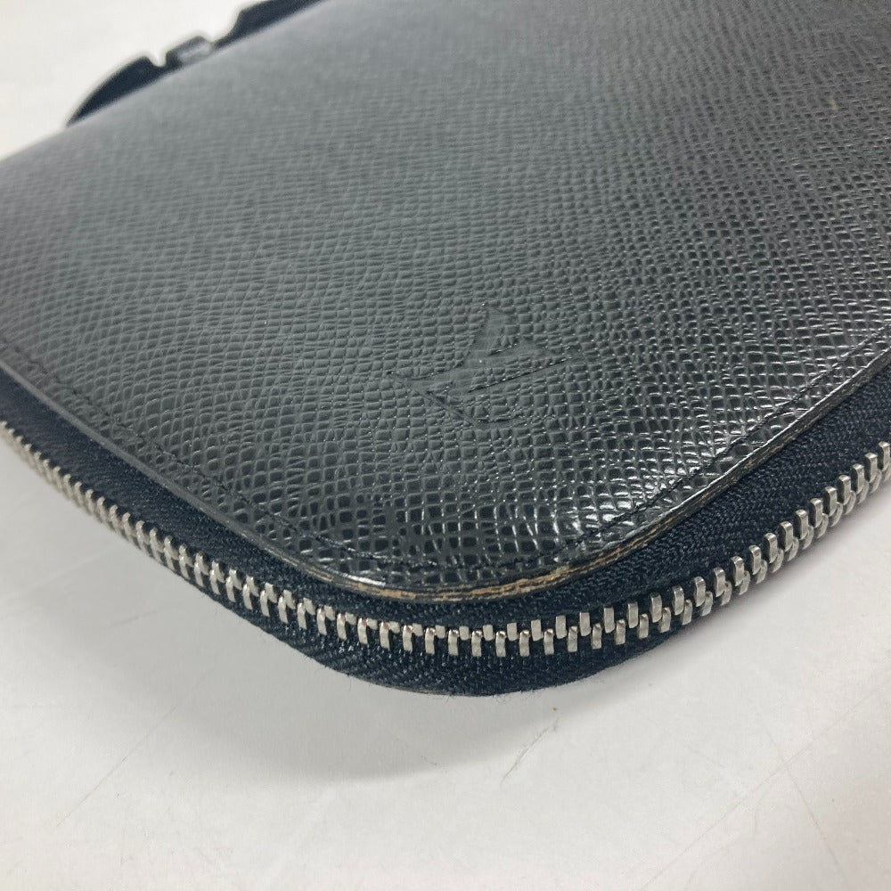 LOUIS VUITTON Long Wallet Purse M30652 Taiga Leather black Taiga Organizer Atoll