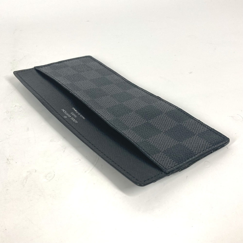 LOUIS VUITTON Card Case N63084 Damier Grafitto Canvas black Damier Grafitte Portefeuille Ron