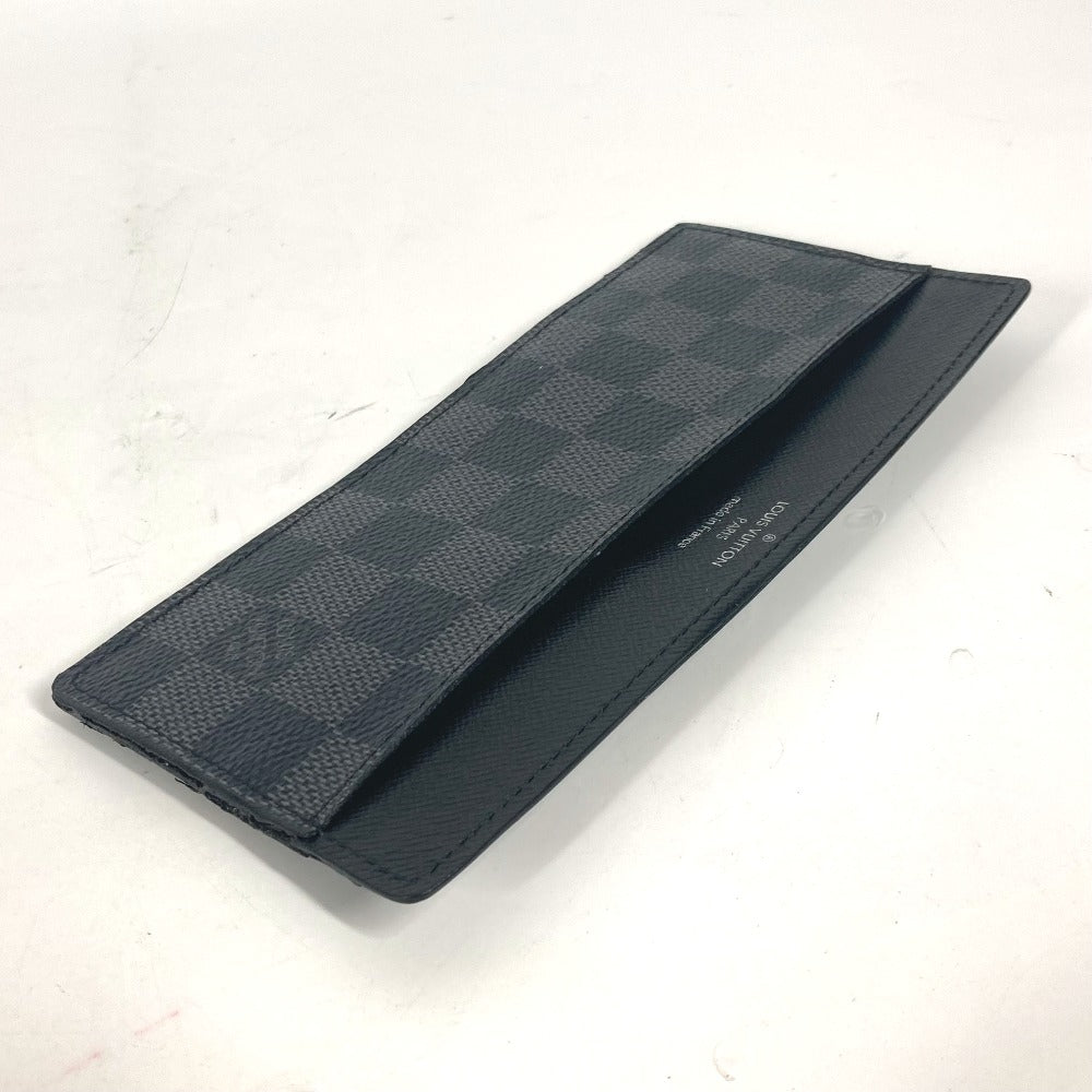 LOUIS VUITTON Card Case N63084 Damier Grafitto Canvas black Damier Grafitte Portefeuille Ron