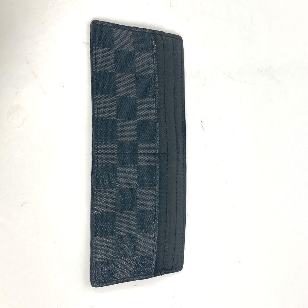 LOUIS VUITTON Card Case N63084 Damier Grafitto Canvas black Damier Grafitte Portefeuille Ron