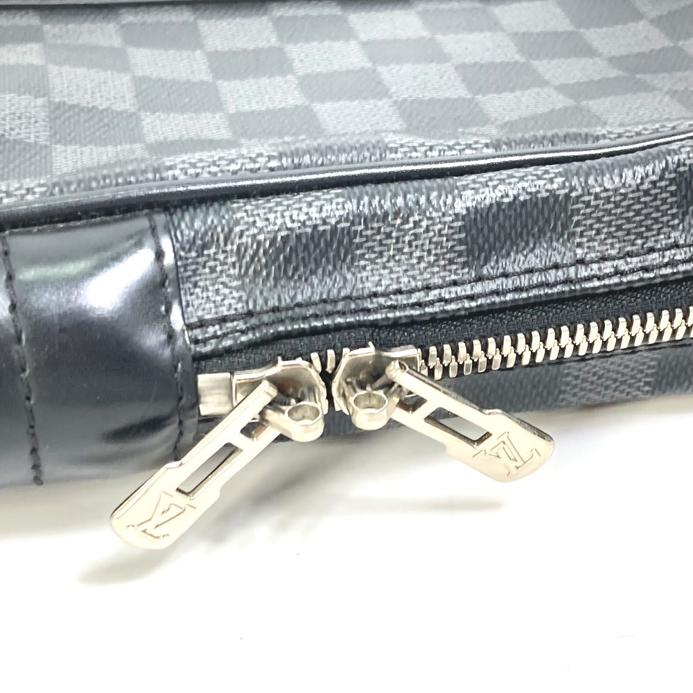 LOUIS VUITTON Business bag N41125 Damier Grafitto Canvas black Damier Grafitte Porto documan Voyage PDV