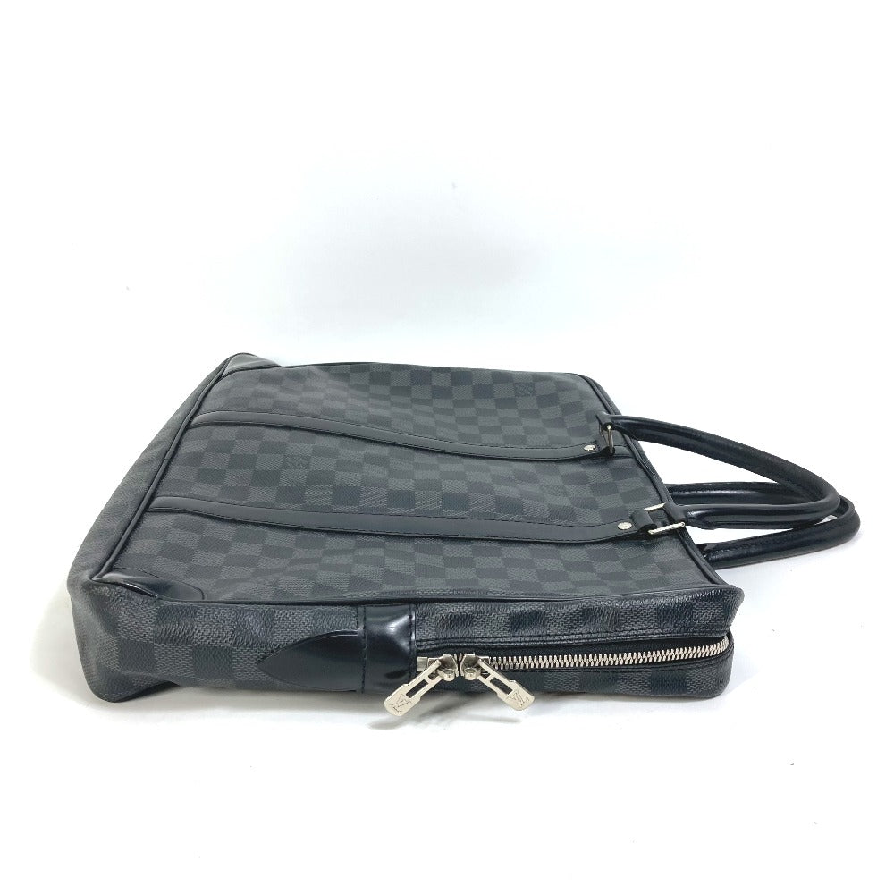 LOUIS VUITTON Business bag N41125 Damier Grafitto Canvas black Damier Grafitte Porto documan Voyage PDV