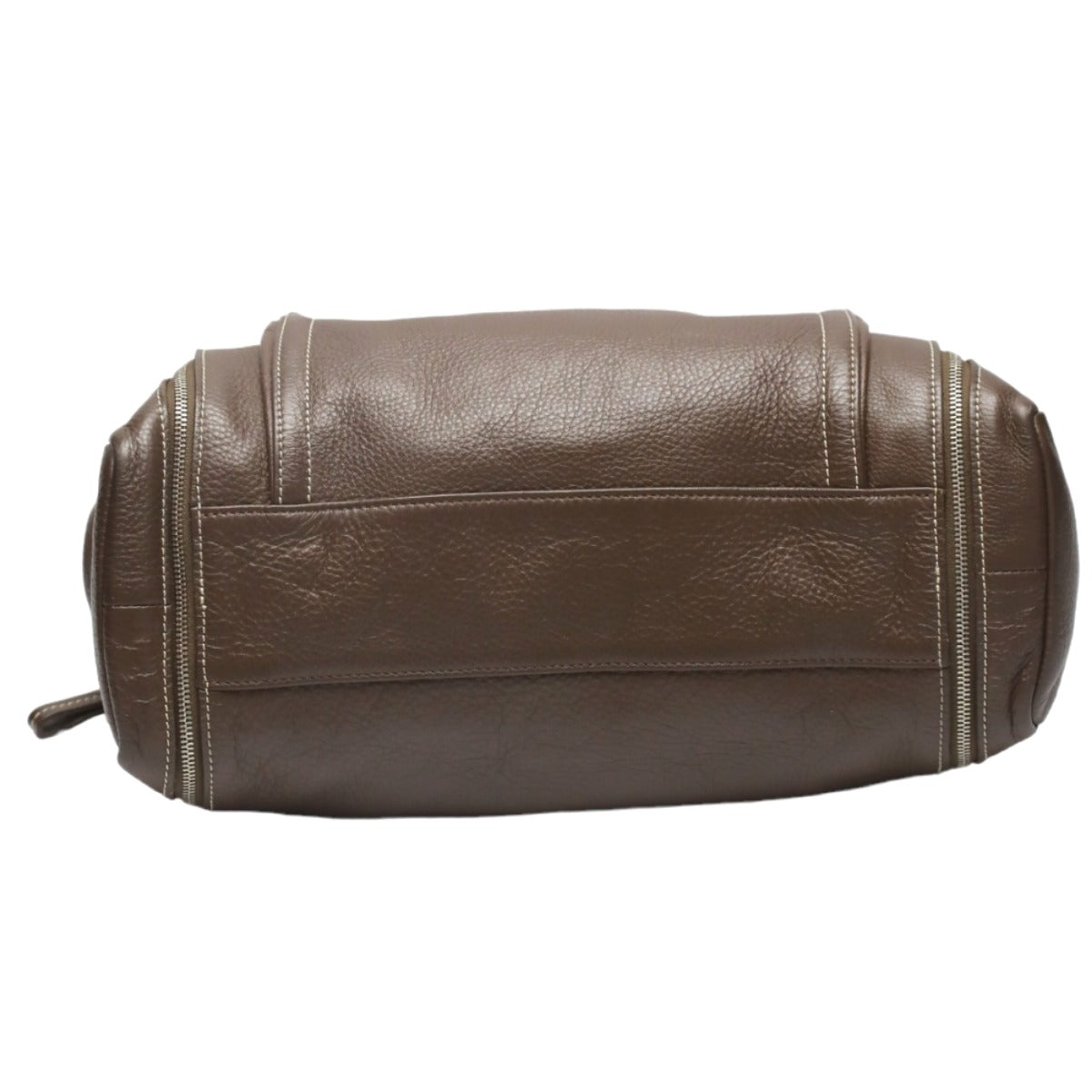 Longchamp Tote Bag Not specified Brown Handbag Long Shan Calfskin Women Used Authentic
