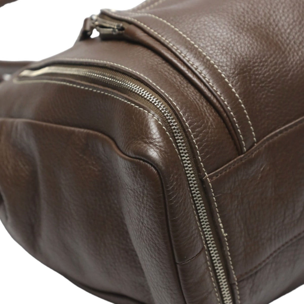 Longchamp Tote Bag Not specified Brown Handbag Long Shan Calfskin Women Used Authentic