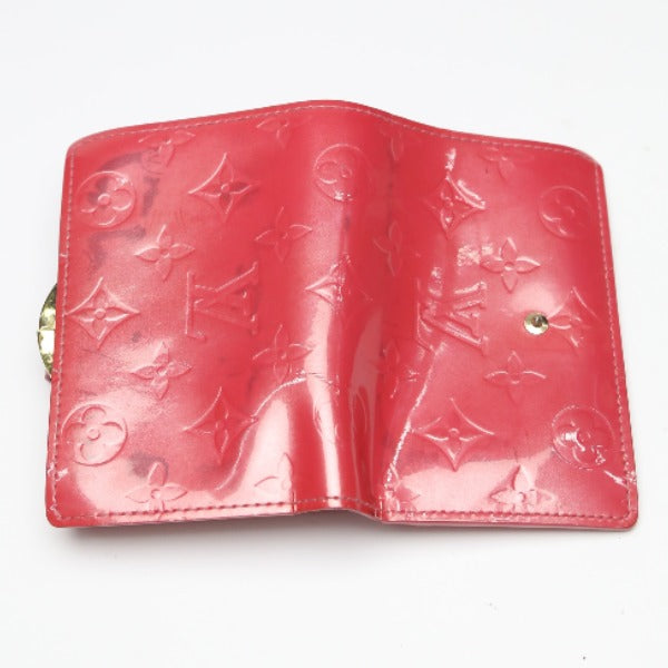 LOUIS VUITTON Bifold Wallet M9141F Monogram Vernis pink Vernis Gamaguchi Wallet With card pocket