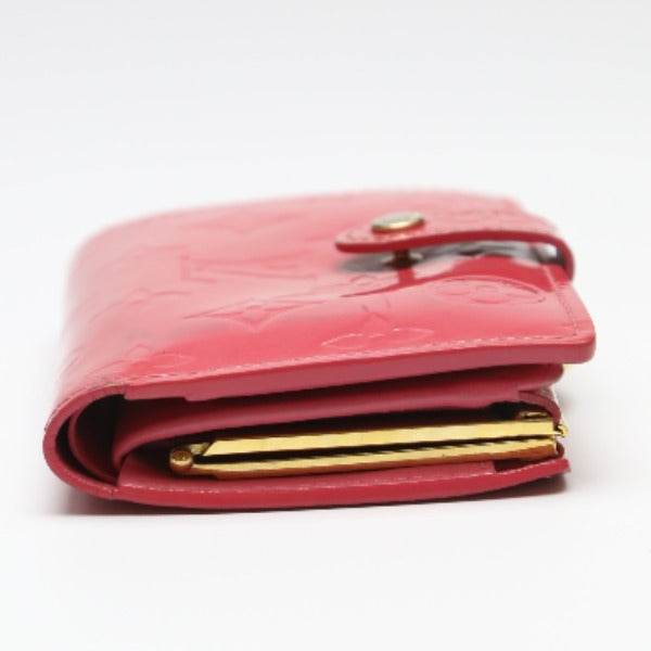 LOUIS VUITTON Bifold Wallet M9141F Monogram Vernis pink Vernis Gamaguchi Wallet With card pocket