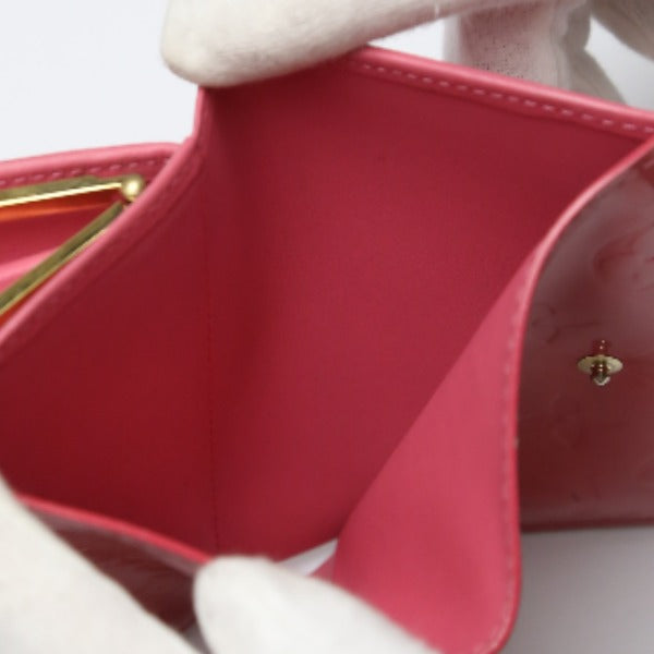 LOUIS VUITTON Bifold Wallet M9141F Monogram Vernis pink Vernis Gamaguchi Wallet With card pocket