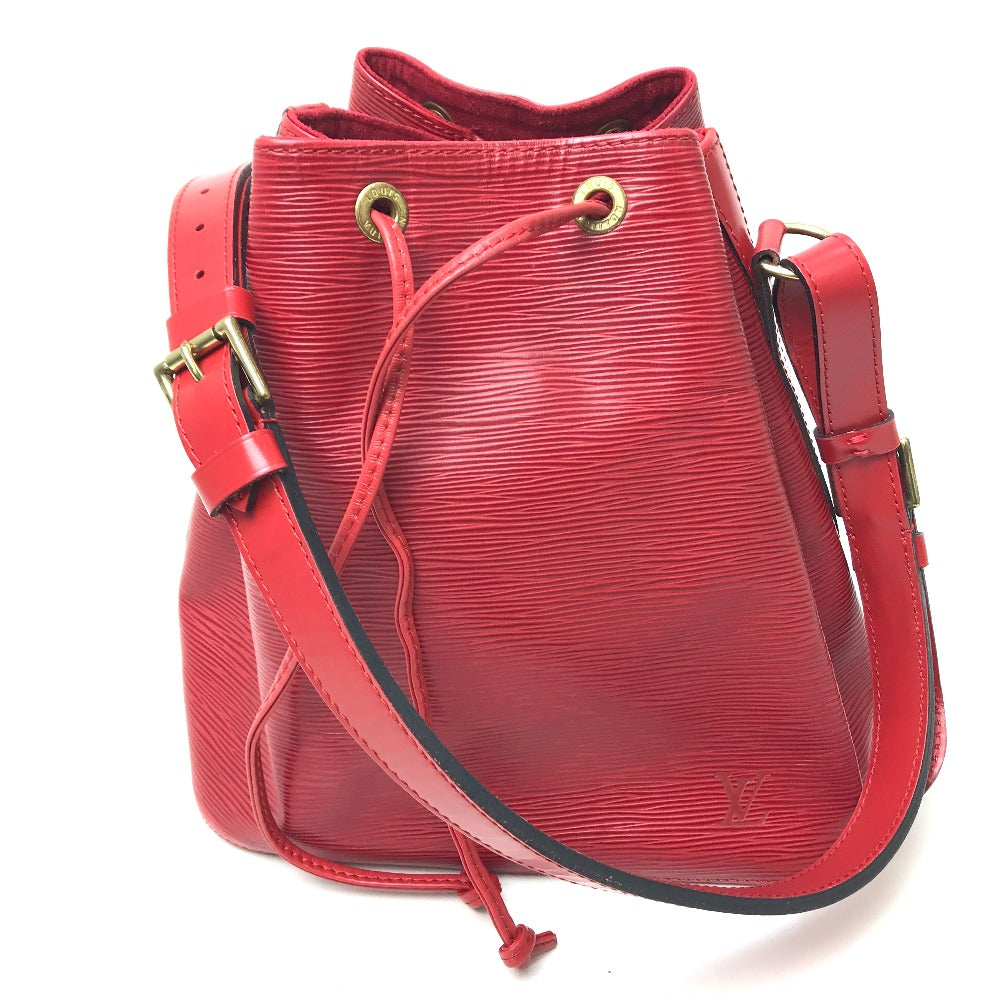 LOUIS VUITTON Shoulder Bag M44107 Epi Leather Red Epi Petit Noe Women Used Authentic