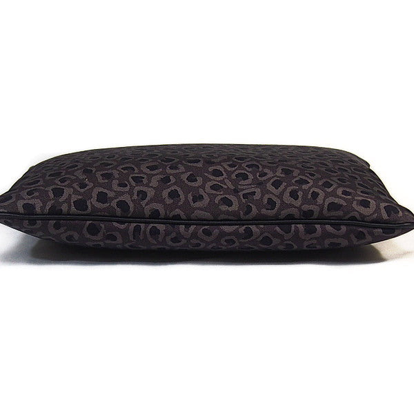GUCCI Clutch bag Canvas, leather gray Leopard print