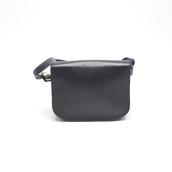 HUNTING WORLD Shoulder Bag leather Navy Crossbody Shoulder Bag Women Used Authentic