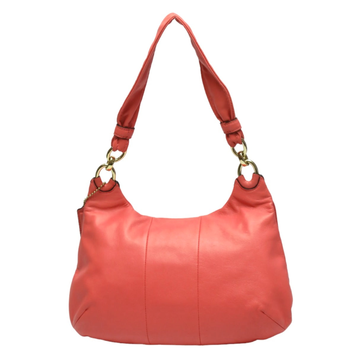COACH Shoulder Bag 16931 leather pink 2WAYShoulder Bag leather hippie Christine Women Used Authentic