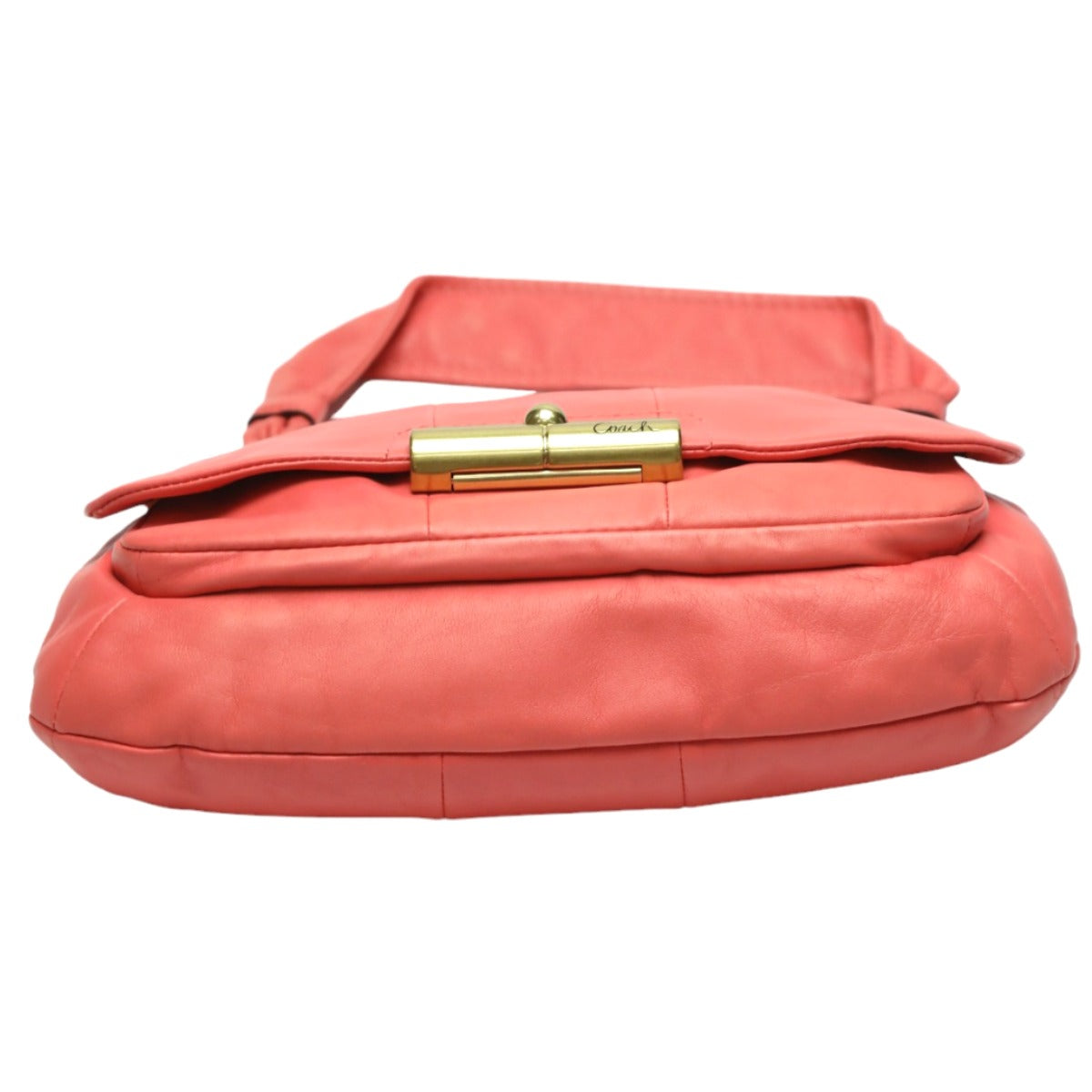 COACH Shoulder Bag 16931 leather pink 2WAYShoulder Bag leather hippie Christine Women Used Authentic