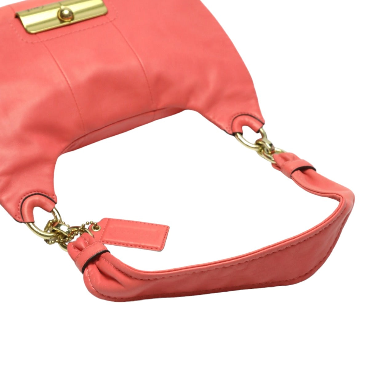 COACH Shoulder Bag 16931 leather pink 2WAYShoulder Bag leather hippie Christine Women Used Authentic