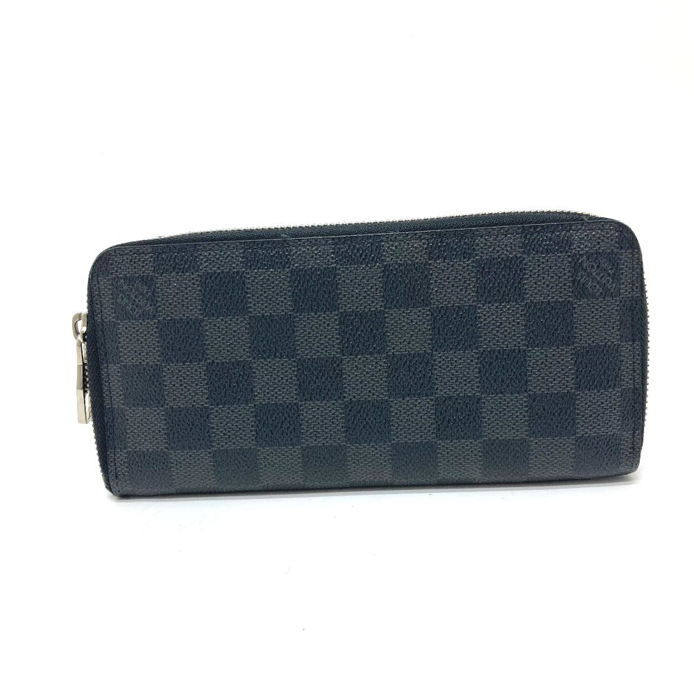LOUIS VUITTON Long Wallet Purse N63095 Damier Grafitto Canvas black Zippy Wallet Vertical
