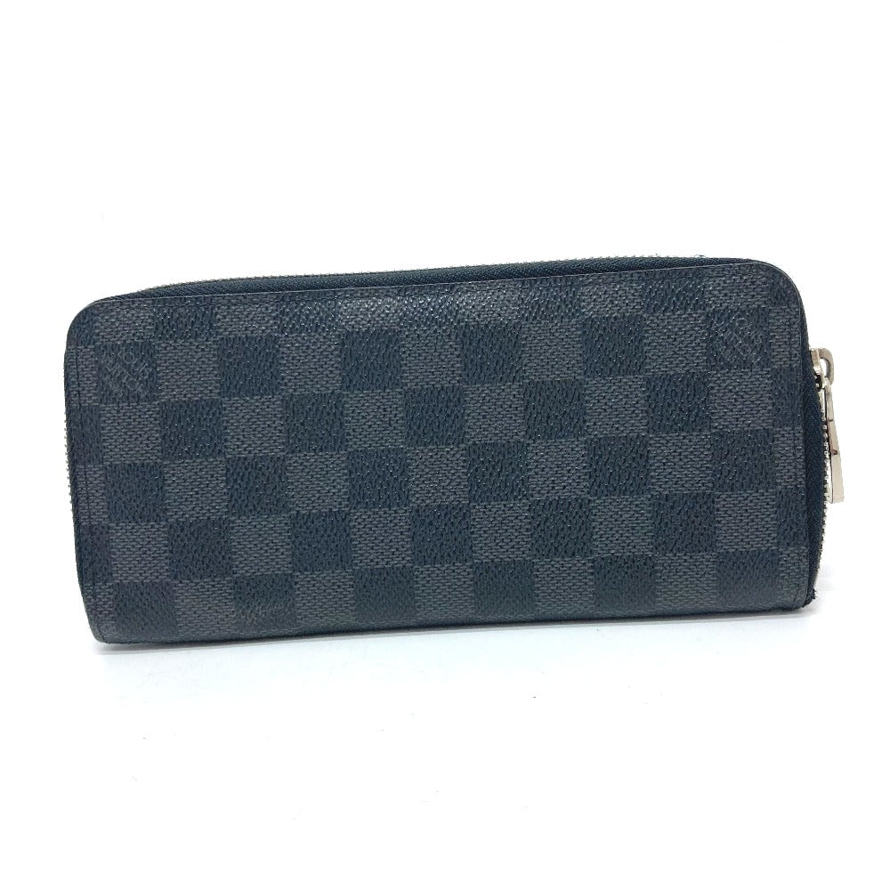 LOUIS VUITTON Long Wallet Purse N63095 Damier Grafitto Canvas black Zippy Wallet Vertical