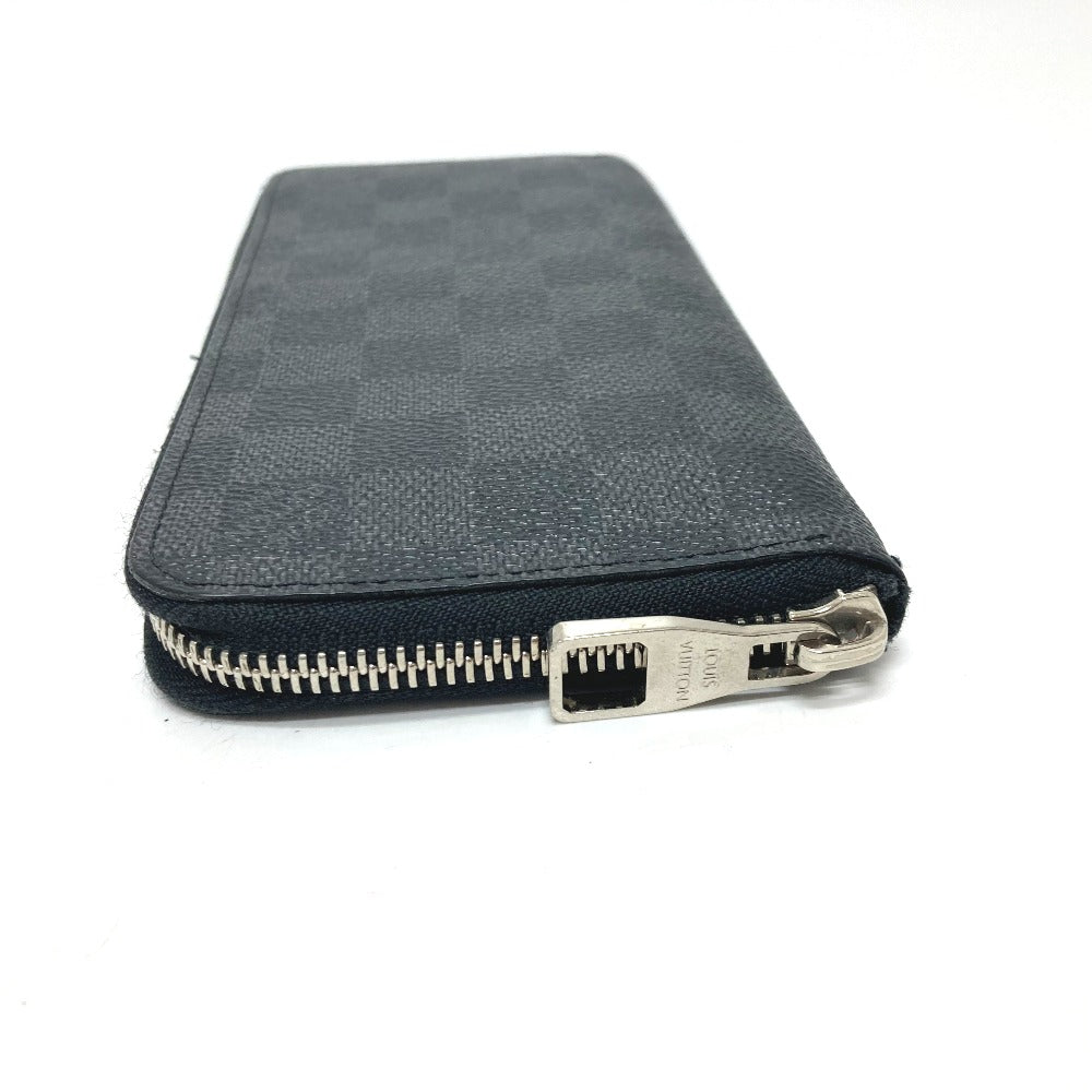 LOUIS VUITTON Long Wallet Purse N63095 Damier Grafitto Canvas black Zippy Wallet Vertical