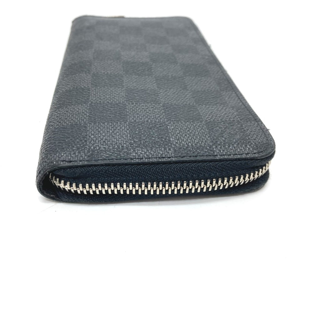 LOUIS VUITTON Long Wallet Purse N63095 Damier Grafitto Canvas black Zippy Wallet Vertical