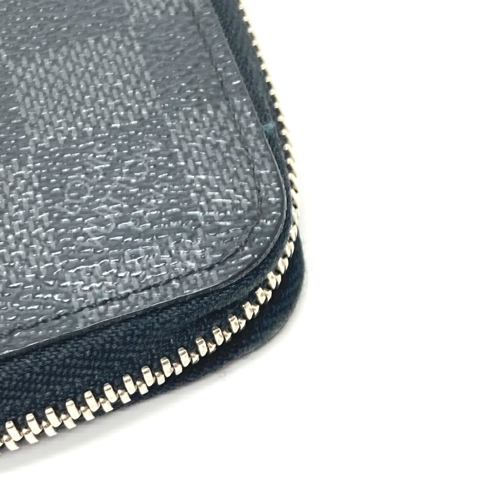 LOUIS VUITTON Long Wallet Purse N63095 Damier Grafitto Canvas black Zippy Wallet Vertical