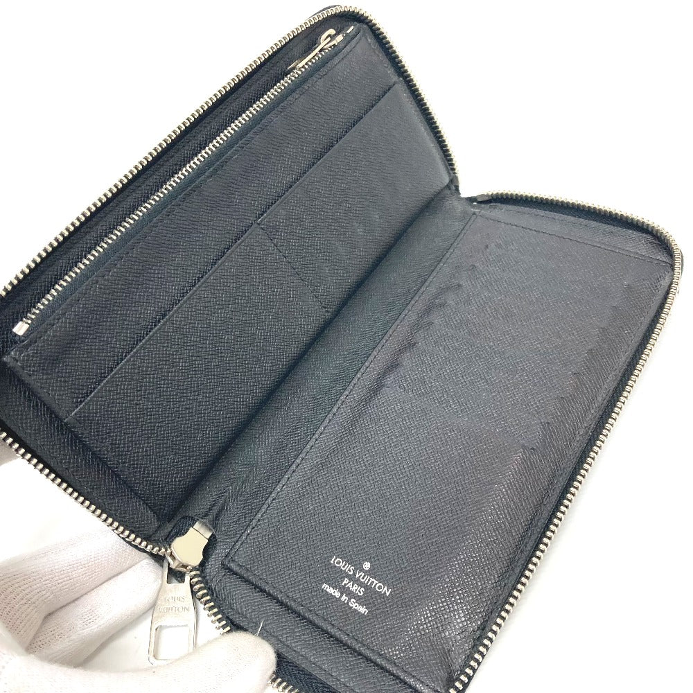 LOUIS VUITTON Long Wallet Purse N63095 Damier Grafitto Canvas black Zippy Wallet Vertical