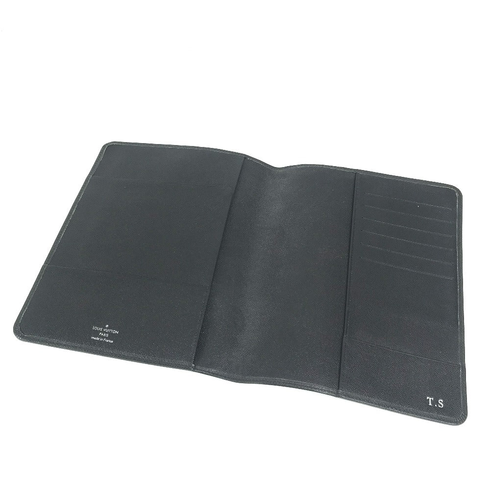LOUIS VUITTON Note cover R20409 Taiga Leather black Taiga Agenda Bureau