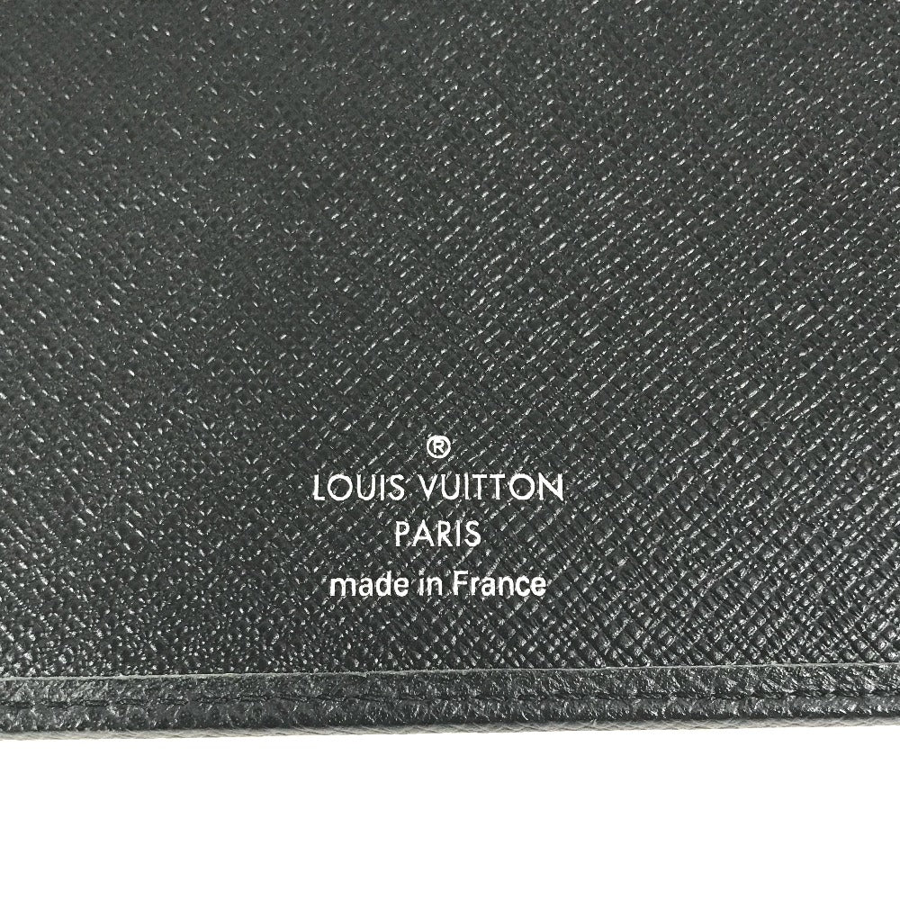LOUIS VUITTON Note cover R20409 Taiga Leather black Taiga Agenda Bureau