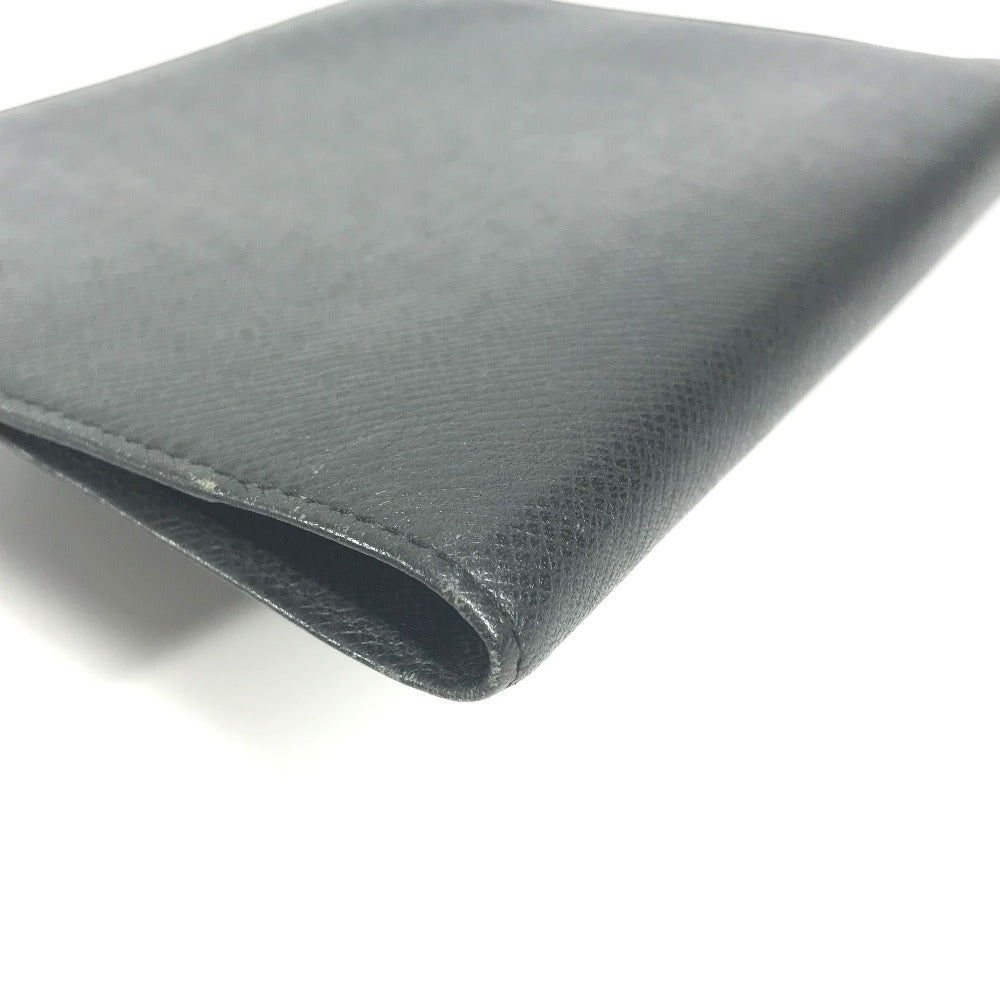 LOUIS VUITTON Note cover R20409 Taiga Leather black Taiga Agenda Bureau