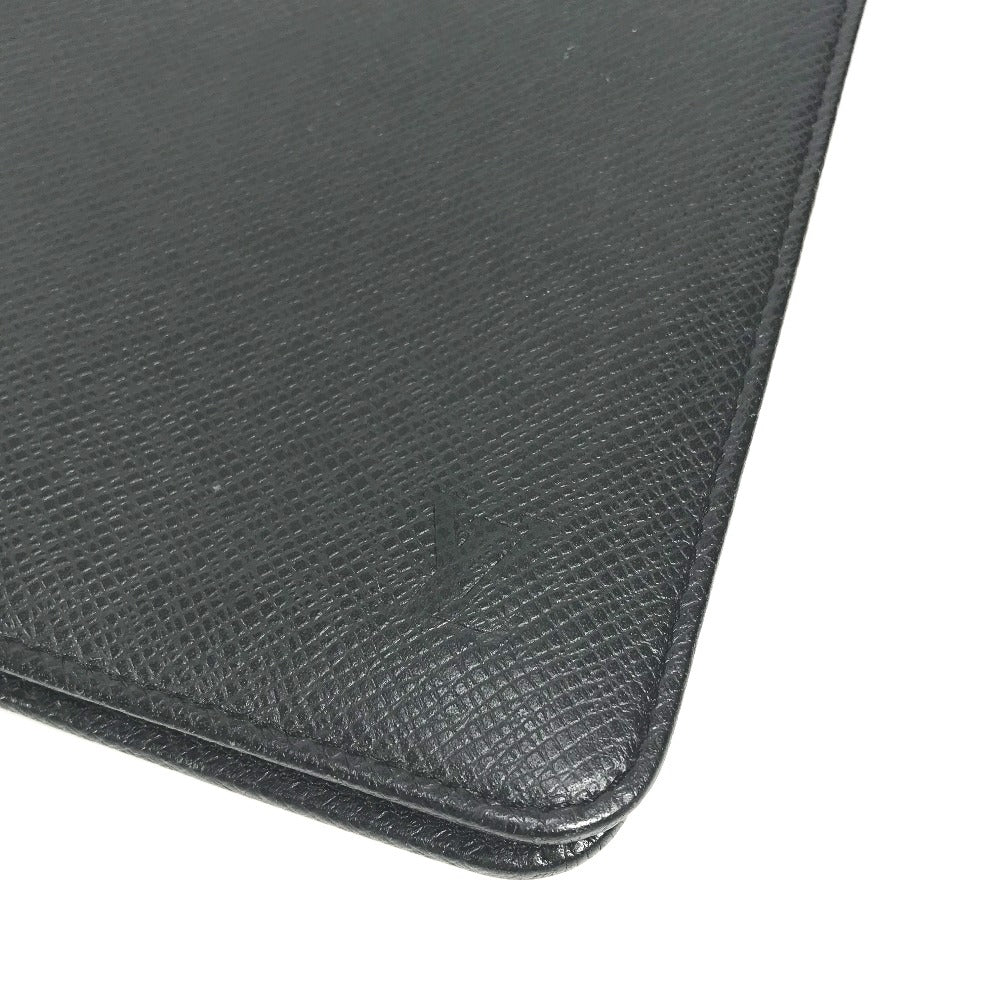 LOUIS VUITTON Note cover R20409 Taiga Leather black Taiga Agenda Bureau
