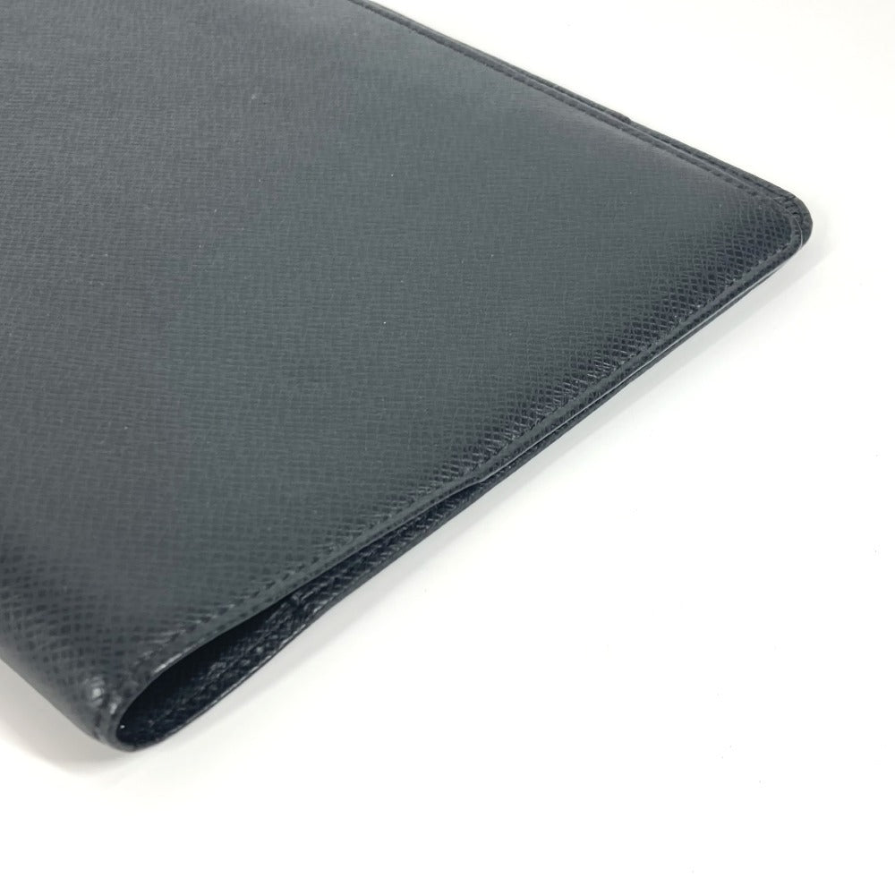 LOUIS VUITTON Note cover R20409 Taiga Leather black Taiga Agenda Bureau