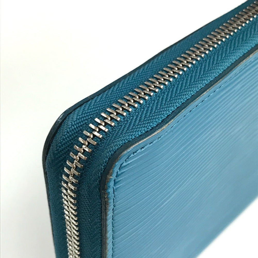 LOUIS VUITTON Long Wallet Purse M60311 Epi Leather blue Epi Zippy wallet
