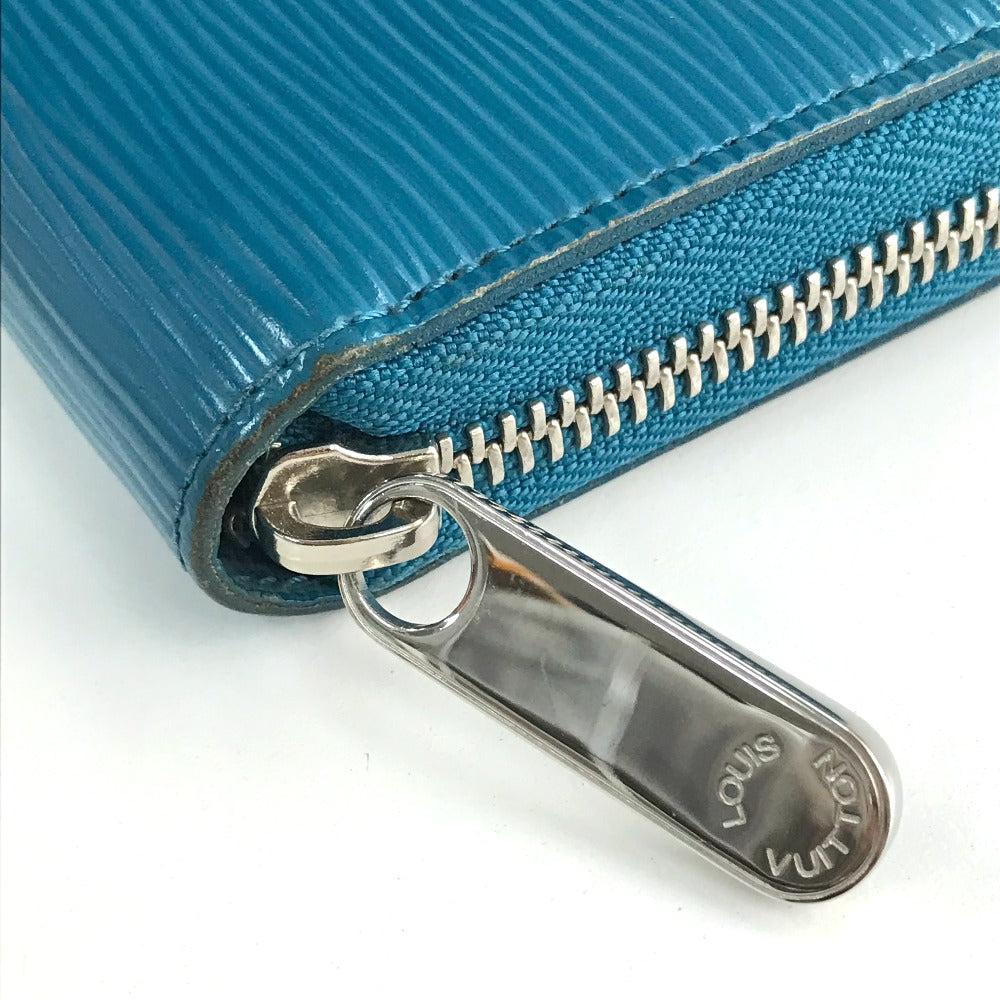 LOUIS VUITTON Long Wallet Purse M60311 Epi Leather blue Epi Zippy wallet