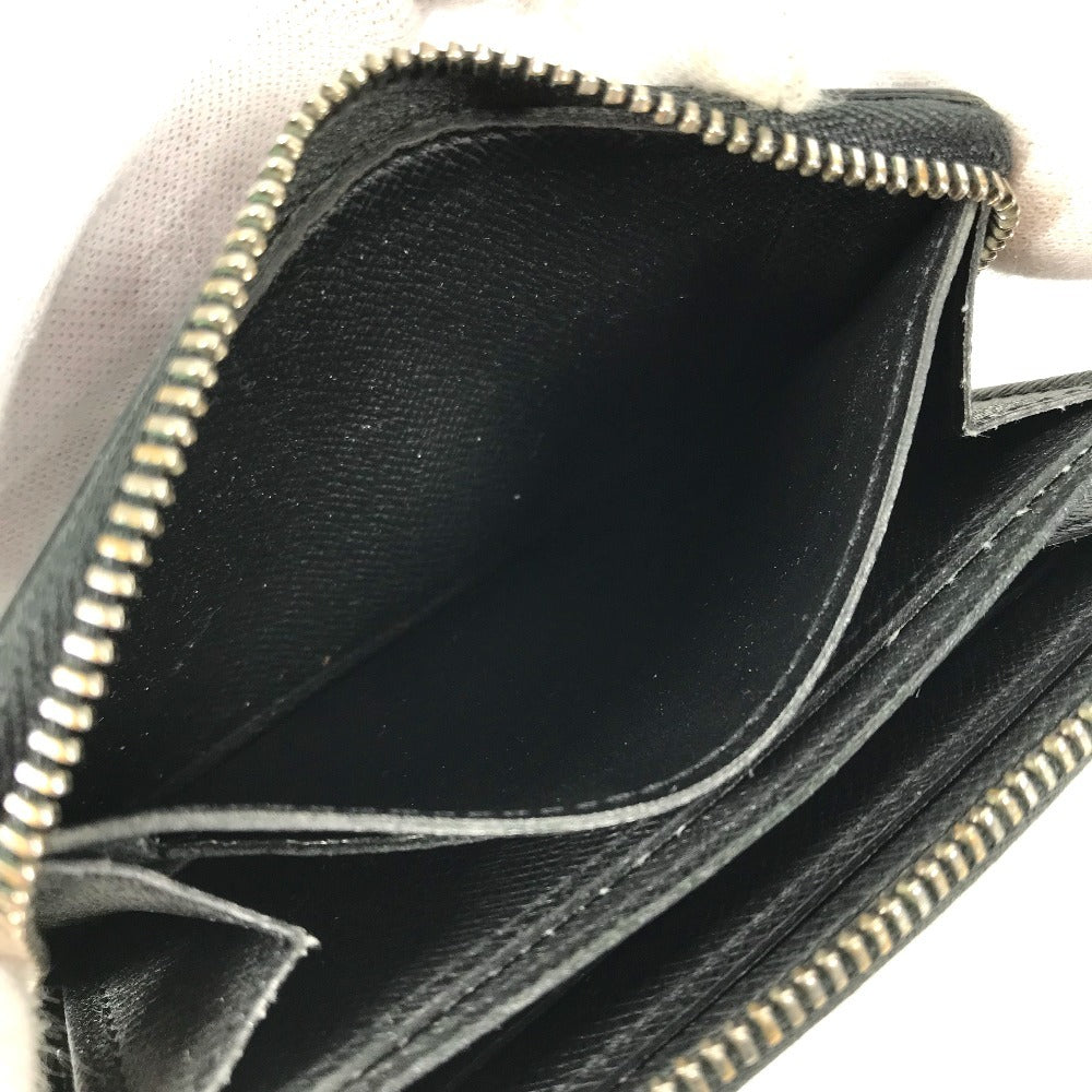 LOUIS VUITTON Coin case M32832 Taiga Leather black Taiga Zip around purse