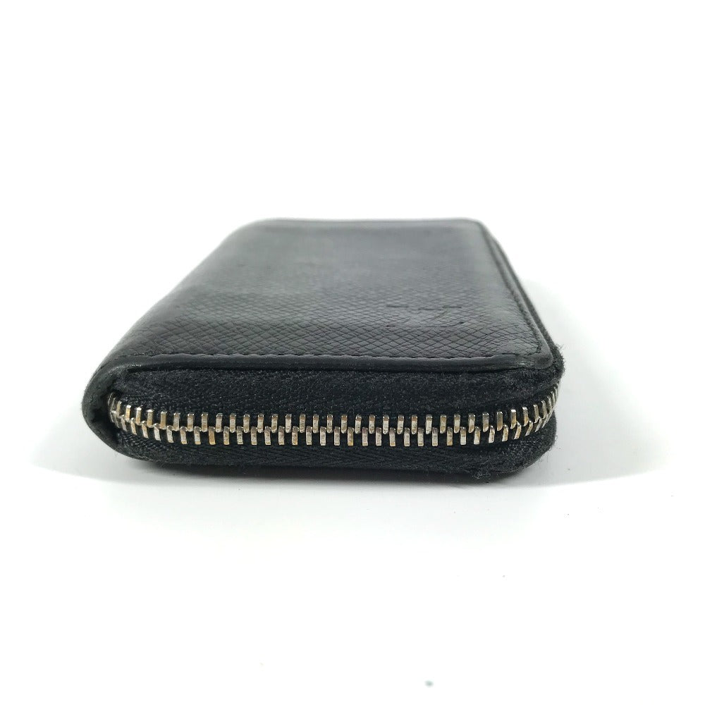 LOUIS VUITTON Coin case M32832 Taiga Leather black Taiga Zip around purse