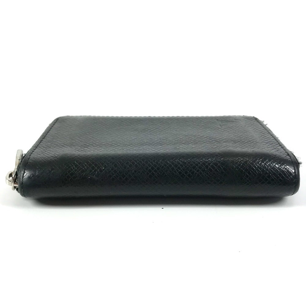 LOUIS VUITTON Coin case M32832 Taiga Leather black Taiga Zip around purse