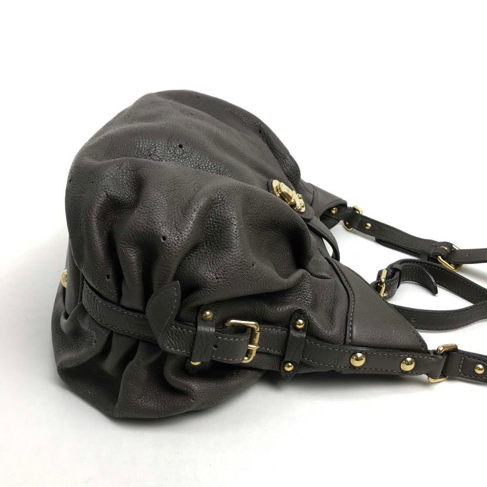 LOUIS VUITTON Shoulder Bag M95768 monogram mahina leather gray Monogram Mahina XS Women Used Authentic