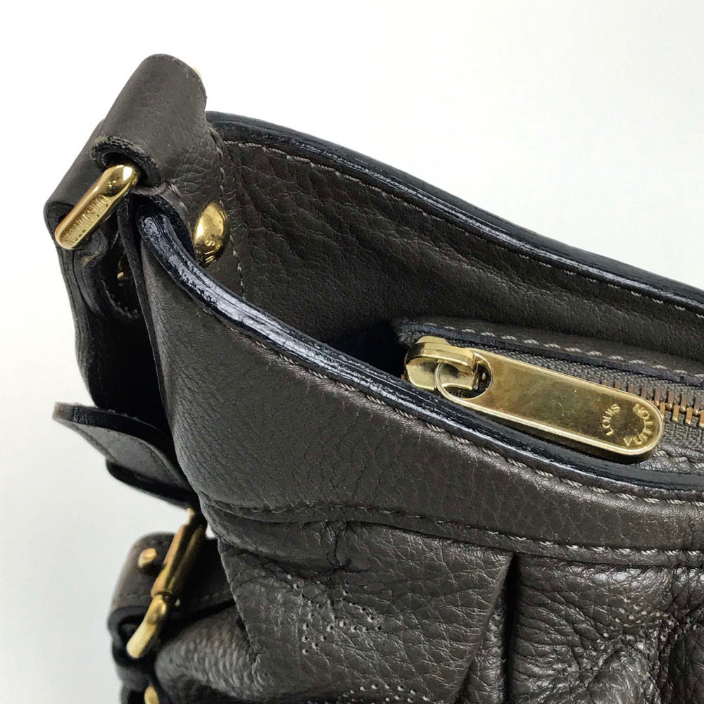 LOUIS VUITTON Shoulder Bag M95768 monogram mahina leather gray Monogram Mahina XS Women Used Authentic