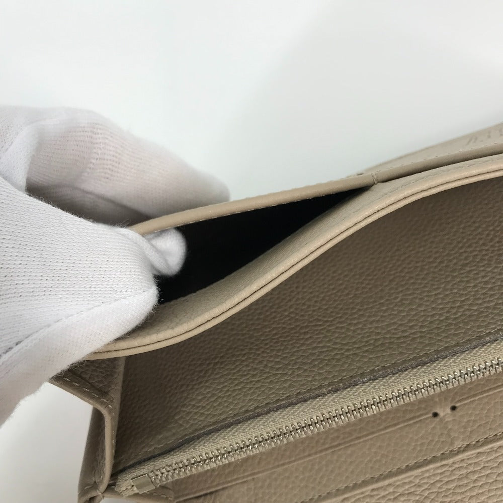 LOUIS VUITTON Long Wallet Purse M60144 Mahina leather beige Monogram Mahina Portefeuille Iris