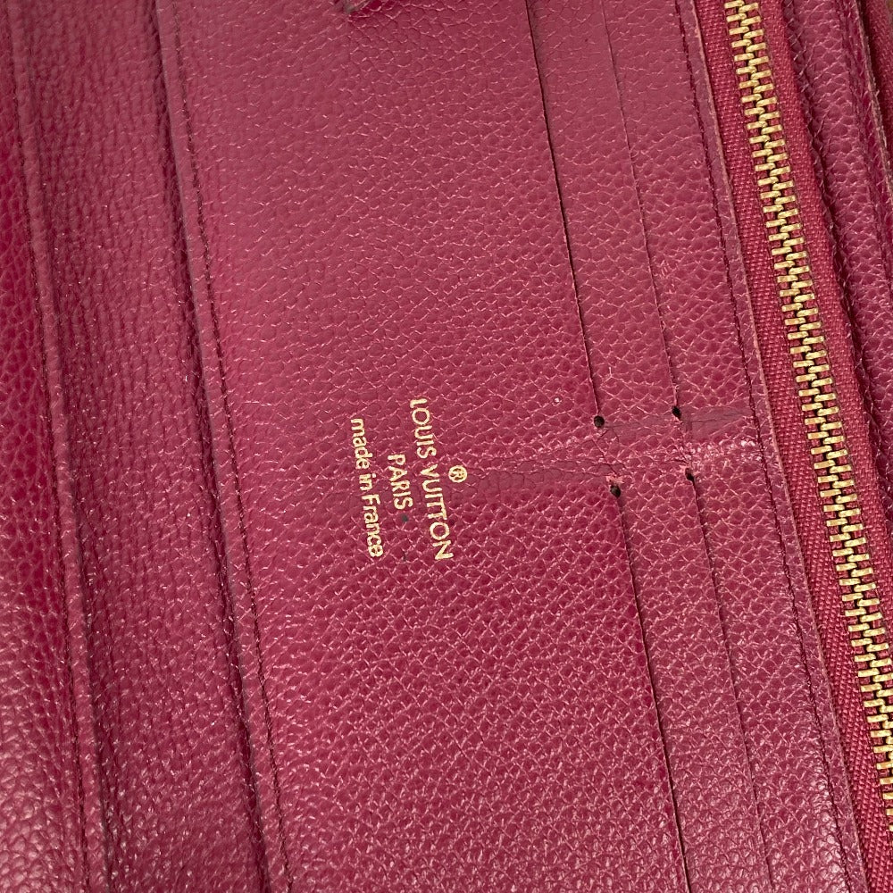 LOUIS VUITTON Long Wallet Purse M60359 Monogram Ann Platt Leather Red Monogram Ann Platt Portefeuille Wallet Ron