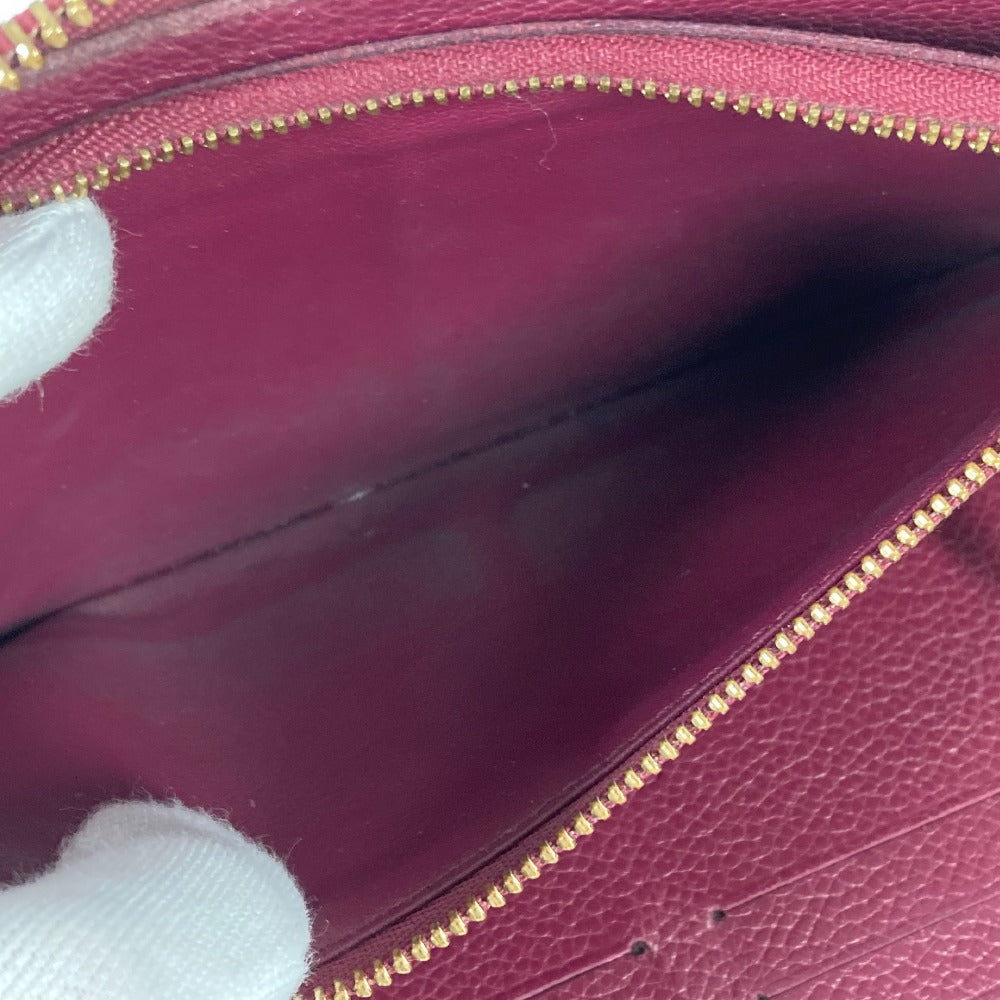 LOUIS VUITTON Long Wallet Purse M60359 Monogram Ann Platt Leather Red Monogram Ann Platt Portefeuille Wallet Ron