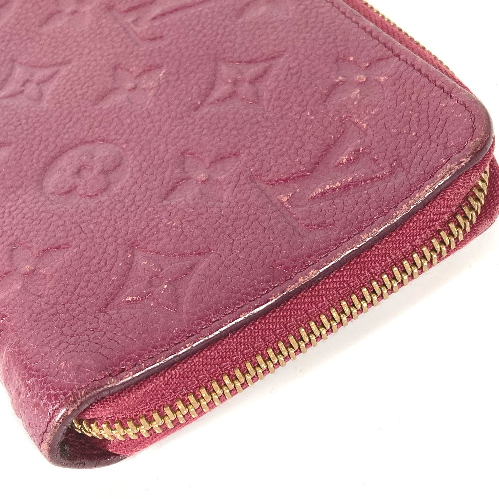 LOUIS VUITTON Long Wallet Purse M60359 Monogram Ann Platt Leather Red Monogram Ann Platt Portefeuille Wallet Ron