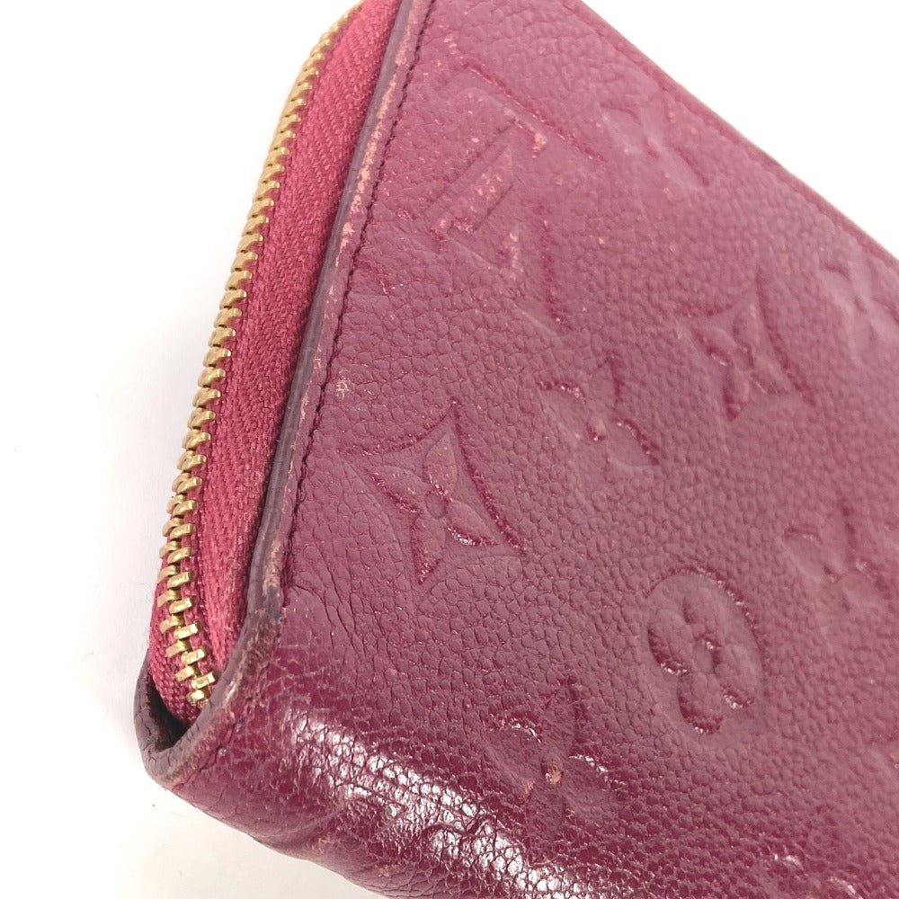 LOUIS VUITTON Long Wallet Purse M60359 Monogram Ann Platt Leather Red Monogram Ann Platt Portefeuille Wallet Ron