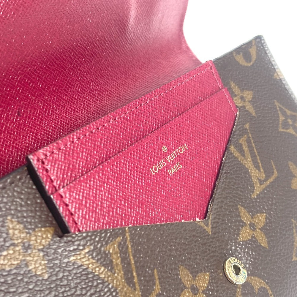LOUIS VUITTON Long Wallet Purse M62155 Monogram canvas Brown Monogram Portefeuille Jeanne