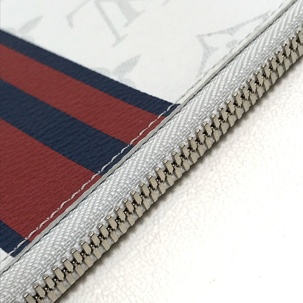 LOUIS VUITTON Clutch bag M61745 Monogram canvas Gray x red x navy Monogram white Pochette Jules PM