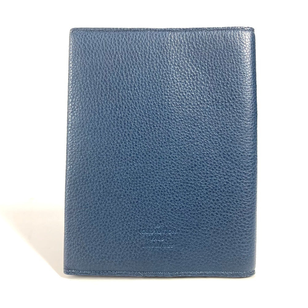 LOUIS VUITTON Note cover leather Navy Books Notepads logo