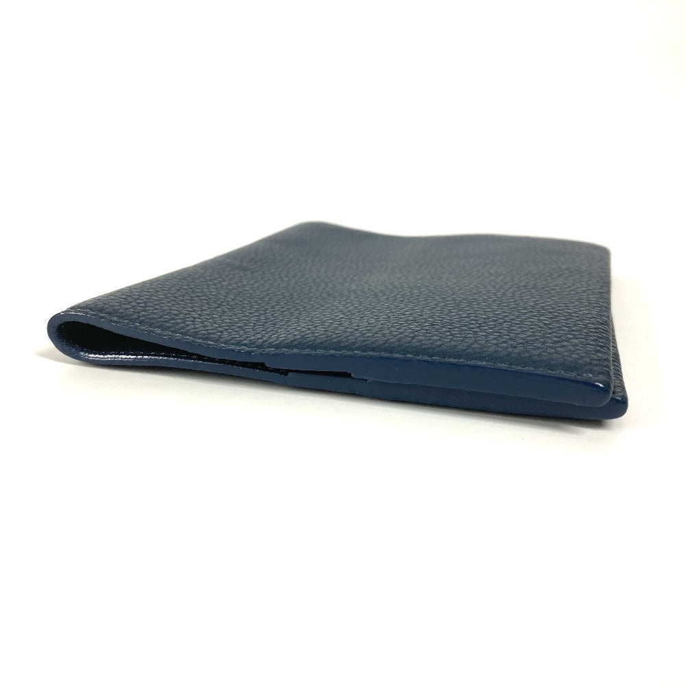 LOUIS VUITTON Note cover leather Navy Books Notepads logo